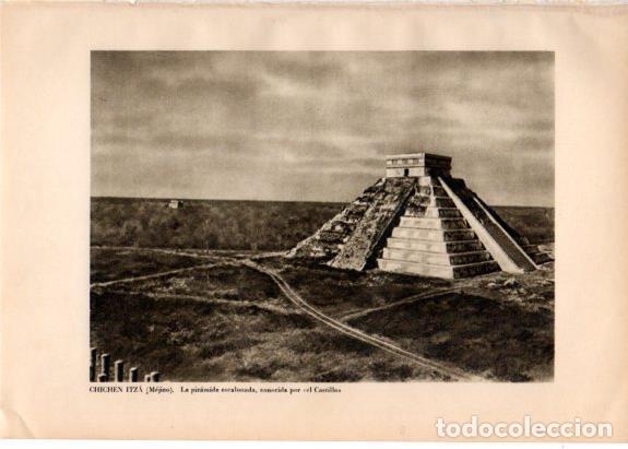 Postcards: LAMINA V33133: Piramide El Castillo, Chichen Itza, Mejico - Varios