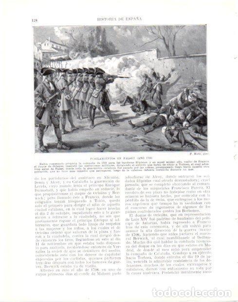 Postkarten: LAMINA V33963: Fusilamientos en Falset en 1708 por F. Mota - Manuel Rodriguez Codola