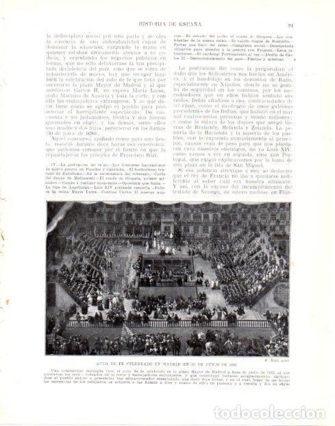 Postais: LAMINA V33945: Auto de fe en Madrid en junio de 1680 por F. Rizi - Manuel Rodriguez Codola