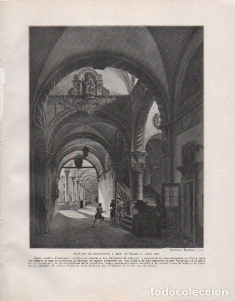 Postcards: LAMINA V33783: Prision de Francisco I rey de Francia por Giovanni Migliara - Manuel Rodriguez Codola