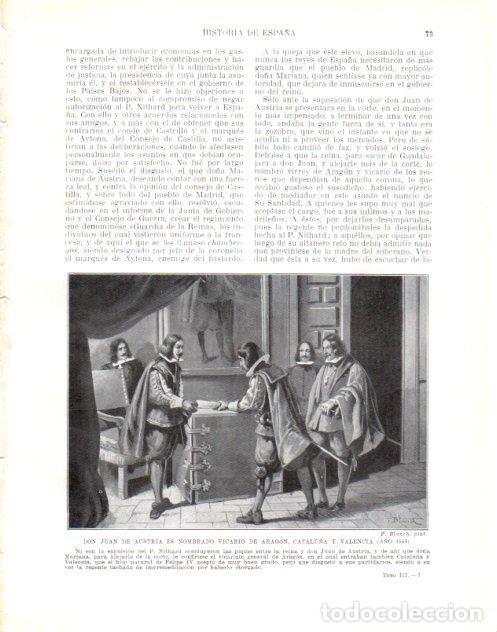 Postcards: LAMINA V34033: Juan de Austria nombrado vicario de Aragon, Catalu&ntilde;a y Valencia por F. Blanch - Manue