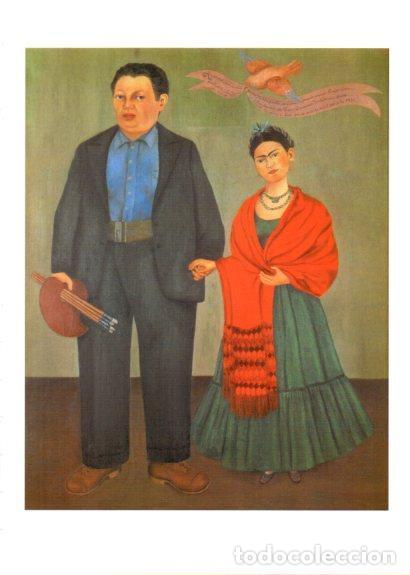 Postais: LAMINA V25742: Frieda y Diego Rivera por Frida Kahlo - Klaus Reichold