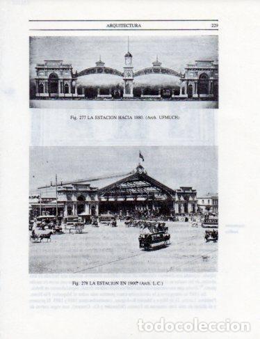 Postales: LAMINA V25365: La Estacion de Santiago en 1880 y 1900 - Leopoldo Castedo