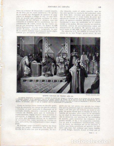 Postcards: LAMINA V33450: Quinto Concilio de Toledo por Tomas Argemi - Manuel Rodriguez Codola