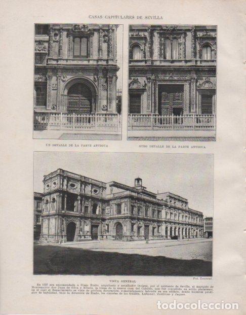 Postais: LAMINA V33768: Casas Capitulares de Sevilla - Manuel Rodriguez Codola
