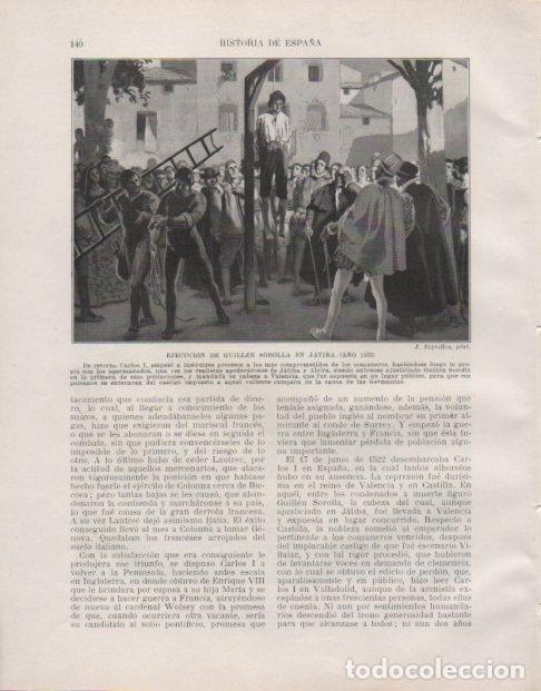 Postcards: LAMINA V33759: Ejecucion de Guillem Sorolla en Jatiba por J. Segrelles - Manuel Rodriguez Codola