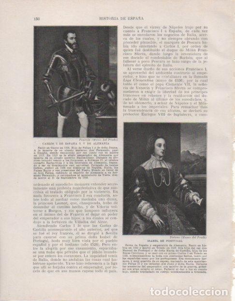 Postkarten: LAMINA V33763: Carlos I de Espa&ntilde;a y V de Alemania e Isabel de Portugal - Manuel Rodriguez Codola