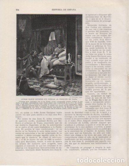 Postkarten: LAMINA V33679: Ausias March leyendo sus poesias al Principe de Viana por J. Cebrian - Manuel Rodrigu