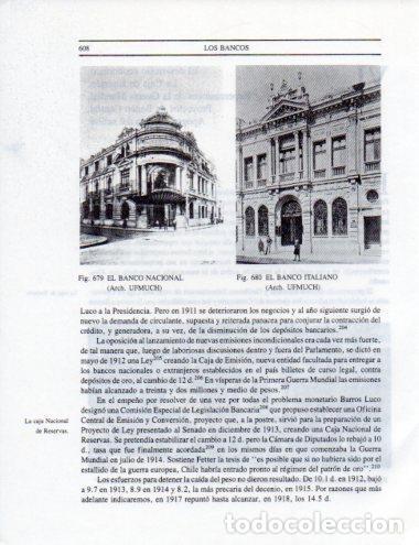 Postales: LAMINA V25527: Banco Nacional y Banco italiano en Santiago - Leopoldo Castedo