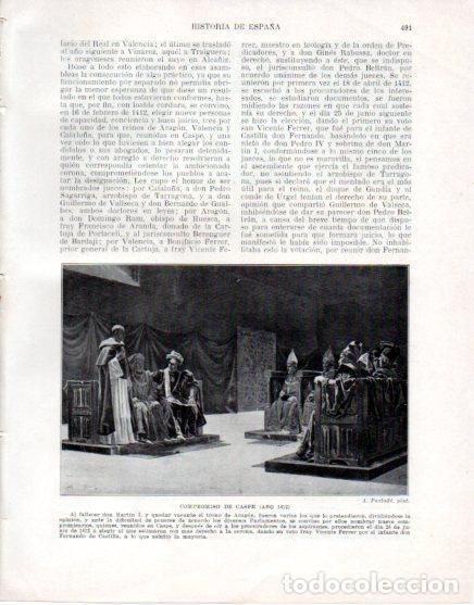 Postcards: LAMINA V33663: Compromiso de Caspe por A. Parlade - Manuel Rodriguez Codola