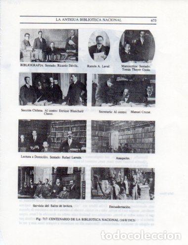 Postales: LAMINA V25547: La Biblioteca Nacional de Santiago Centenario - Leopoldo Castedo