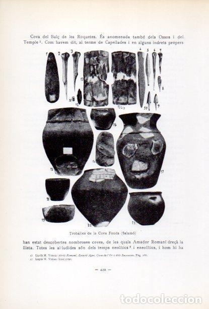 Cartoline: LAMINA V34685: Troballes de la Cova Fonda (Salamo) - Antoni Rovira i Virgili
