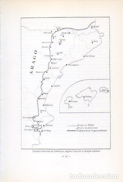 Postkarten: LAMINA V34648: Mapa de Catalunya segons l'area de la llengua catalana - Antoni Rovira i Virgili