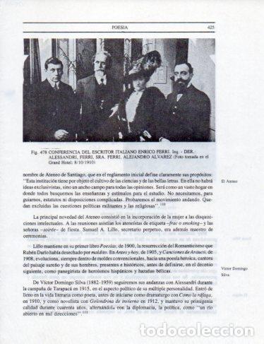 Postales: LAMINA V25447: Conferencia de Enrico Ferri en Gran Hotel de Santiago - Leopoldo Castedo