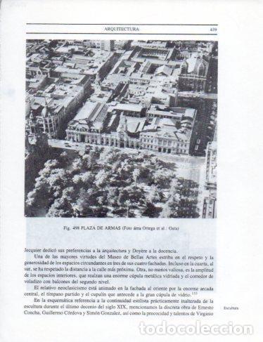 Postales: LAMINA V25454: Vista aerea Plaza de Armas de Santiago - Leopoldo Castedo