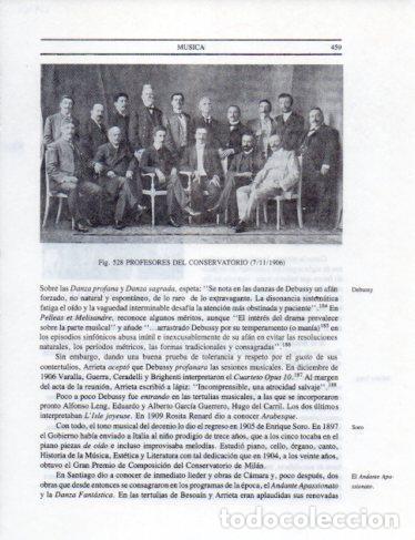 Postales: LAMINA V25464: Profesores del Conservatorio de Santiago 1906 - Leopoldo Castedo