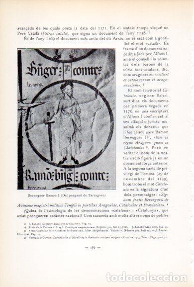 Postkarten: LAMINA V34597: Berenguer Ramon I, pergami de Tarragona - Antoni Rovira i Virgili