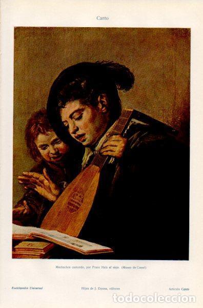 Cartoline: LAMINA V35124: Muchachos cantando por Frans Hals el viejo - Varios
