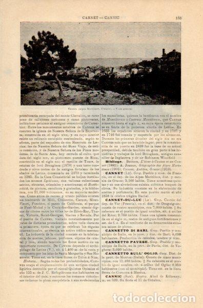 Postkarten: LAMINA V35083: Vista general de Cannes, Francia - Varios