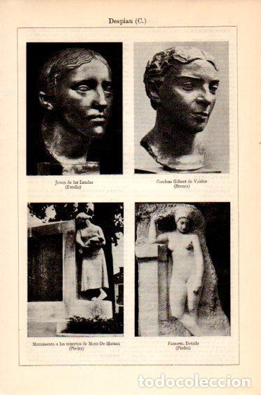 Postcards: LAMINA V27407: Esculturas por C. Despiau - Varios