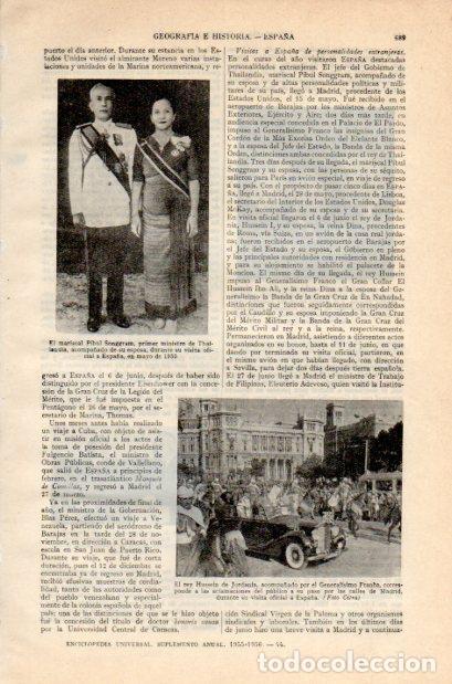 Cartes Postales: LAMINA V34983: Hussein de Jordania y Franco en Madrid - Varios