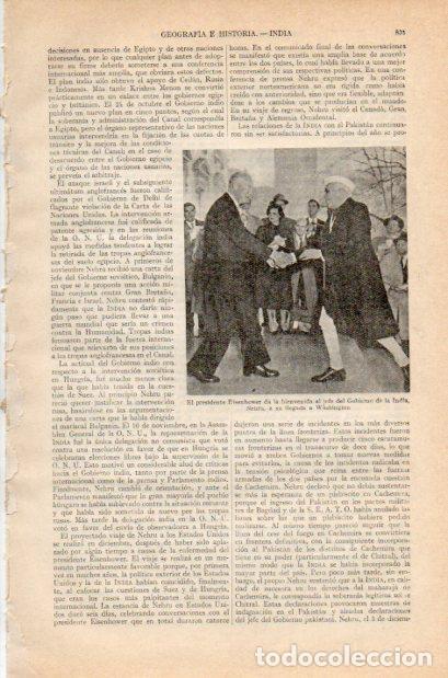 Postales: LAMINA V35010: Eisenhower y Nehru en Washington - Varios