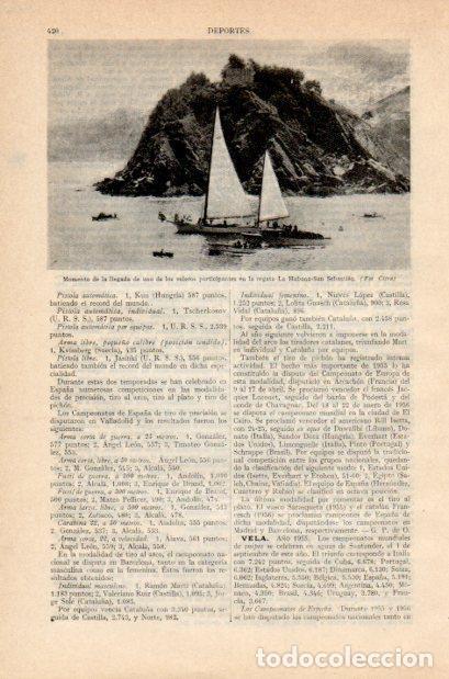 Postkarten: LAMINA V34965: Veleros en regata La Habana - San Sebastian - Varios