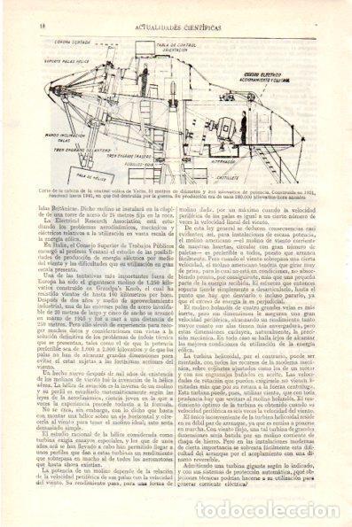 Postkarten: LAMINA V26414: Corte de la central eolica de Yalta - Varios