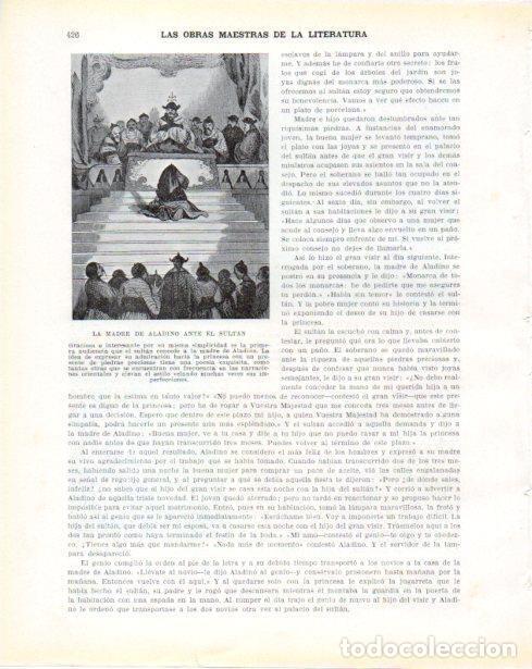 Postales: LAMINA V34397: La madre de Aladino ante el Sultan - Guillermo de Boladeres