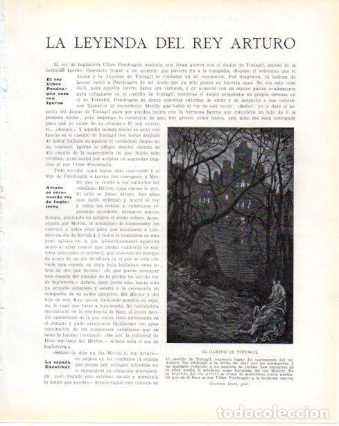Postales: LAMINA V34421: El camino de Tintagil por Gustavo Dore - Guillermo de Boladeres