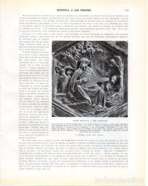 Postcards: LAMINA V34362: Orfeo encanta a los animales por L. Robbi - Guillermo de Boladeres