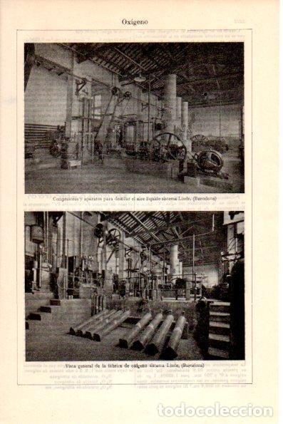 Cartoline: LAMINA V26364: Fabrica de oxigeno sistema Linde en Barcelona - Varios