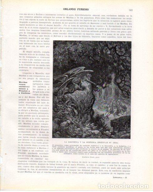 Postales: LAMINA V34484: La Discordia y la Soberbia observan su obra por Gustavo Dore - Guillermo de Boladeres