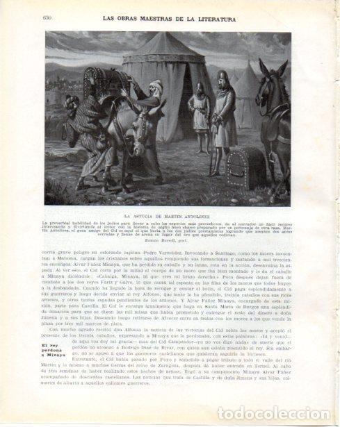 Postkarten: LAMINA V34513: La astucia de Martin Antolinez por Ramon Borrell - Guillermo de Boladeres