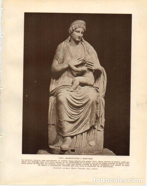 Postkarten: LAMINA V34189: Juno amamantando a Hercules escultura, Museo Vaticano - Guillermo de Boladeres