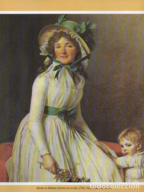 Postkarten: LAMINA V35694: Retrato de Madame Seriziat con su hijo por Jacques Louis David - Varios