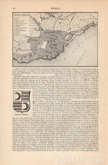 Postkarten: LAMINA V26522: Plano de Ribadeo - Varios