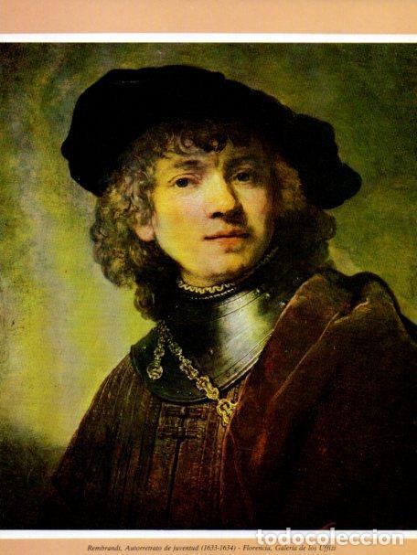 Postkarten: LAMINA V35741: Autorretrato de juventud por Rembrandt - Varios