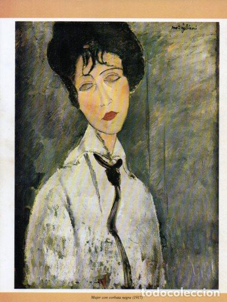 Cartes Postales: LAMINA V35721: Mujer con corbata negra por Modigliani - Varios
