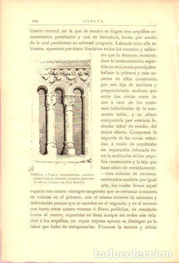 Postales: LAMINA V27030: Huelva. Tabla ornamental de la iglesia de San Martin en Niebla - Rodrigo Amador de lo