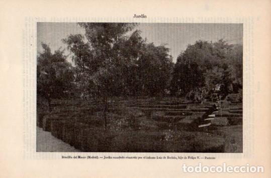 Cartes Postales: LAMINA V35817: Parterre del jardin de Boadilla del Monte, Madrid - Varios