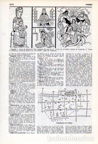 Postkarten: LAMINA V35925: Virgenes y Constelacion de la Virgen - Varios