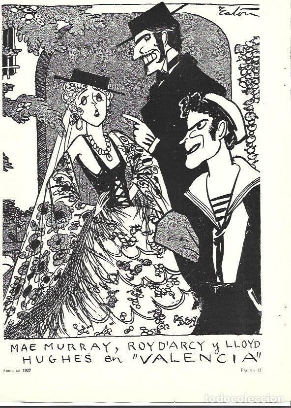 Cartoline: LAMINA 34080: Caricatura de los protagonistas de Valencia - VVAA