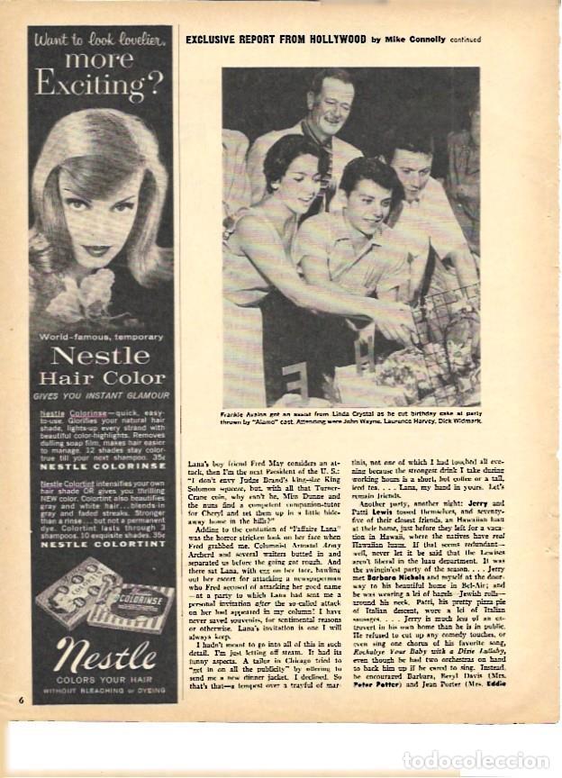 Postcards: LAMINA 35289: Frankie Avalon cortando pastel de cumplea&ntilde;os junto con Linda Crystal - VVAA