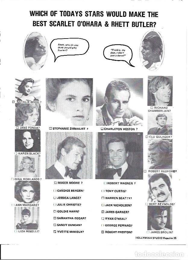 Postkarten: LAMINA 35221: Candidatas de quien seria la Scarlett O Hara de 1977 entre ellas Jessica Lange y Jane