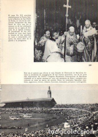 Postcards: LAMINA V36727: XXXV Congreso Eucaristico de Barcelona en Montjuich 1952 - Varios