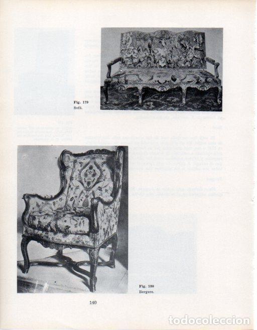 Postcards: LAMINA V28359: Sofa y bergere estilo Luis XIV, Francia - VArios