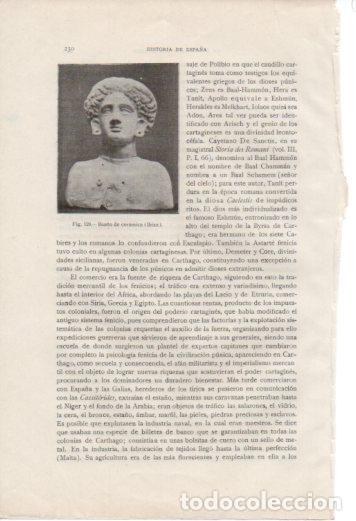 Postales: LAMINA V37016: Busto de ceramica, Ibiza - Antonio Ballesteros y Beretta