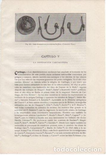 Cartoline: LAMINA V37014: Asas y sepulcros de Ibiza - Antonio Ballesteros y Beretta
