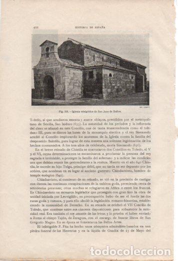 Cartoline: LAMINA V37087: Iglesia de San Juan de Ba&ntilde;os - Antonio Ballesteros y Beretta